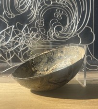 Ancien Bol Gallo- Romain, II-III ap JC, Réparation antique+double Paroi, Rare !!