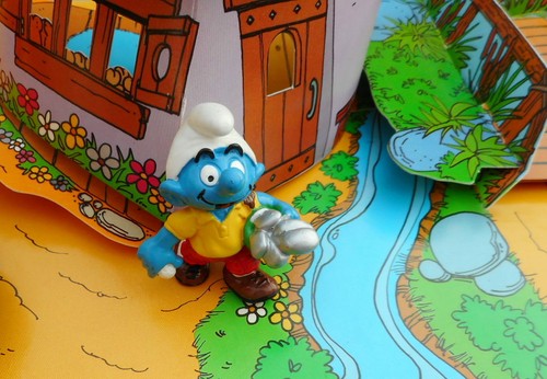 20460 schtroumpf golfeur smurf - golfeur,
