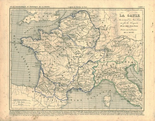 Gravure ancienne carte