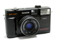 HS POUR PIECES / RAINBOW MD-35F APPAREIL PHOTO MOTORWIND CAMERA ANALOGIQUE