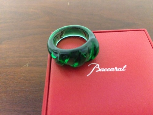 Bague couleur verte cristal - couleur, en