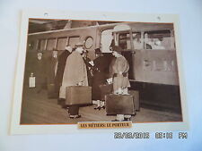 CARTE FICHE TRAIN LES METIERS : LE PORTEUR 1850....