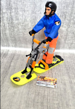 Action Man Big Jim mission Arctic Surf Bike + Carte 2000 Jouet Rare Vintage