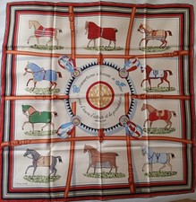 Hermes  Carré 90 De Toujours Couvertures et Tenues de Jour écharpe en soie