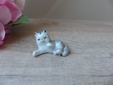 Figurine chaton en porcelaine