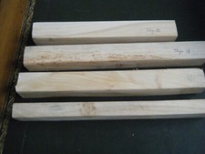 4 carrelets de bois de thuya,tournage,ébénisterie,ébauche stylos ,coutellerie