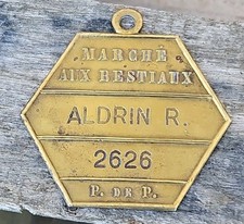 ANCIENNE PLAQUE DE MÉTIER -