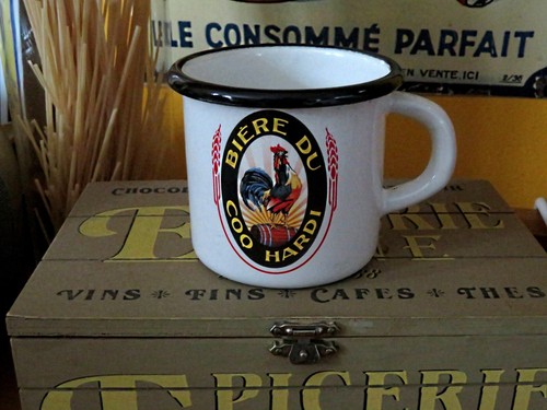 Mug plaque émaillée biere - biere, du