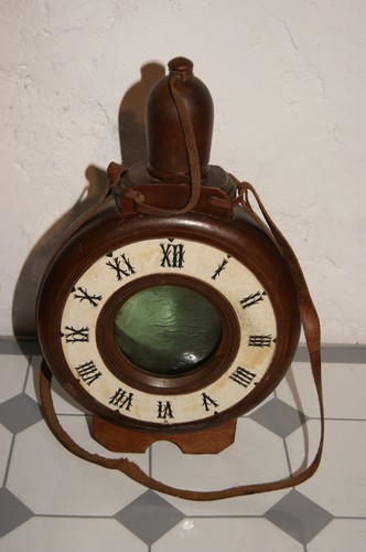 Gourde couronne verre - et, bois