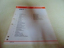 Tronçonneuse STIHL 064  Liste