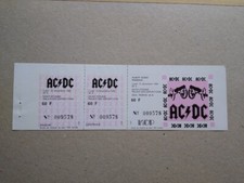 AC/DC Unused Ticket December 13 1982 Saint Etienne France cancelled gig