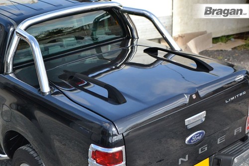 Black solid hard tonneau cover - tonneau,