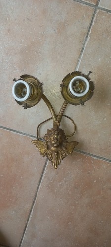 Applique double tête ange - tête,
