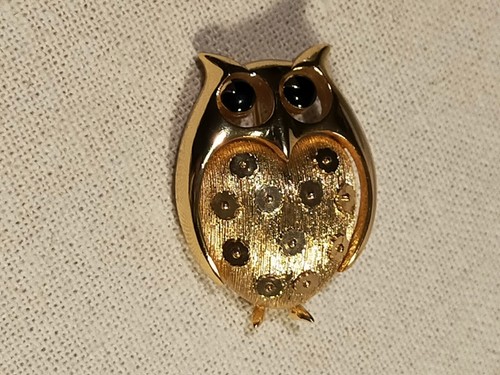 Broche vintage hibou - hibou, orena