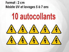 10 stickers autocollant (2 CM) Danger armoire électrique haute tension (MAM028)