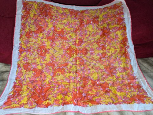 Foulard coton floral - en,