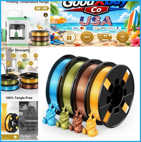 Silk pla printer filament - 3d,
