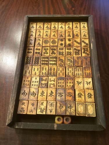 Antique 1920s folk - art, mah