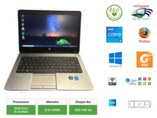 PC Portable HP ProBook 640 G1 14" Core I5 RAM 8 Go  SSD 256Go Win10 Pro