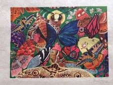GENEVOIX Maurice- Lithographie originale signée- LES Papillons 