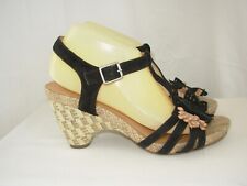 KARSTON Sandales Femme P.40 Daim noir