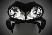 Carénage Avant /Tête de Fourche Noir + Optique HONDA CBR 600 F / FI 2001-2006