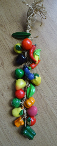 Tresse guirlande légumes - tresse,