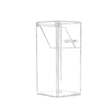 Boîte de rangement en acrylique Horaire de maquillage de maquillage Organisateur