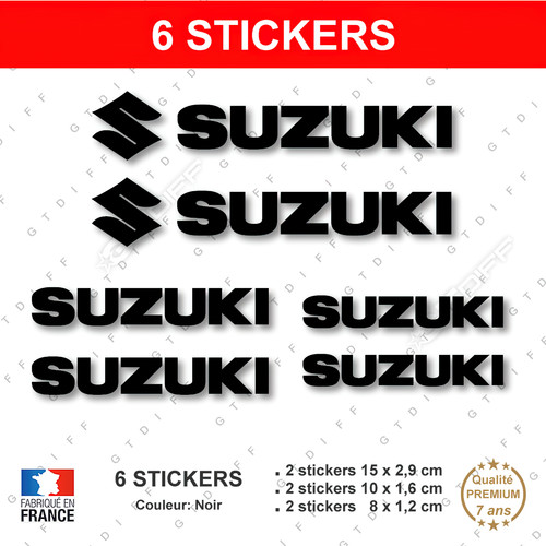 Stickers suzuki noir - stickers,