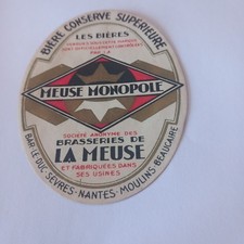 Ancienne étiquette bière