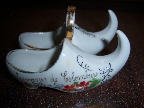 Paire sabots porcelaine - sabots,