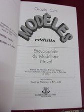 O. Curti Modèles réduits Encyclopédie du modélisme naval Illustré Belle reliure