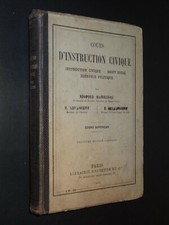 COURS D'INSTRUCTION CIVIQUE -