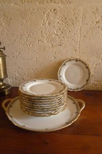 Service dessert plat et assiettes très belle porcelaine Limoges France