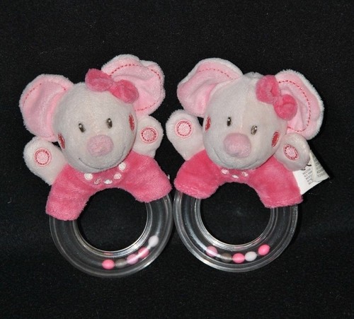 Lot peluche doudou souris - peluche,