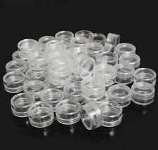 Petits Pots 1gr- 5gr Capsule Plastique maquillage crème Stockage Graines x50