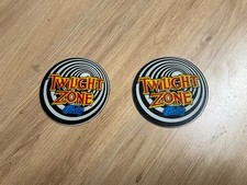 Decors plastiques Coasters originaux du flipper BALLY WMS TWILIGHT ZONE 1993.
