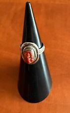 BAGUE ARGENT/ CABOCHON SUR