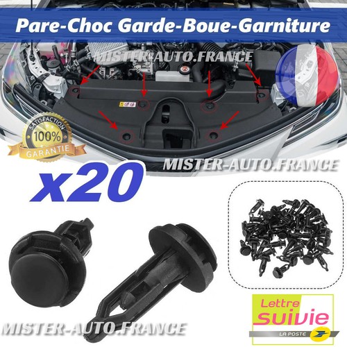 X20 clips fixation garniture - clips,
