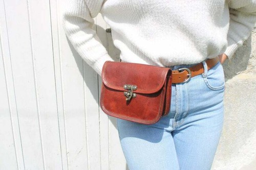 Sac taille cuir - sac,