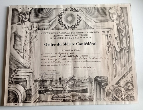 Diplome ordre merite - du,