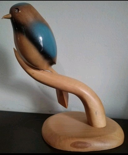 Sculpture bois mid century - bois, mid-century