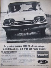 PUBLICITÉ DE PRESSE 1961 FORD
