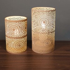 Creative Creux Fer Art Lampe