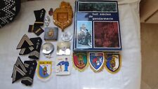LOT GENDARMERIE/LIVRE/INSIGNES/FANIONS/GALONS/CENDRIER/VIDE POCHE