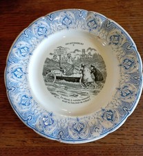 ANCIENNE ASSIETTE ST AMAND - HUMORISTIQUE LES AUTOMOBILES N°5  DN3084/1