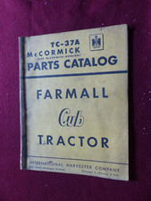 liste pièces tracteur : Mc CORMICK / FARMALL CUB tractor  de 1949
