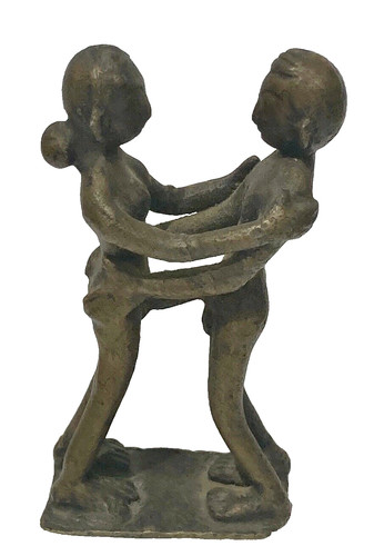 Bronze ancien couple faisant - ancien,