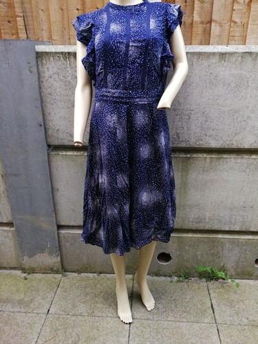 Robe laura ashley bleu - laura, marine