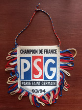 Fanion Paris Saint Germain PSG Champion de France 1993/1994 - Vintage